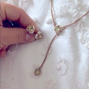 Necklace and earrings